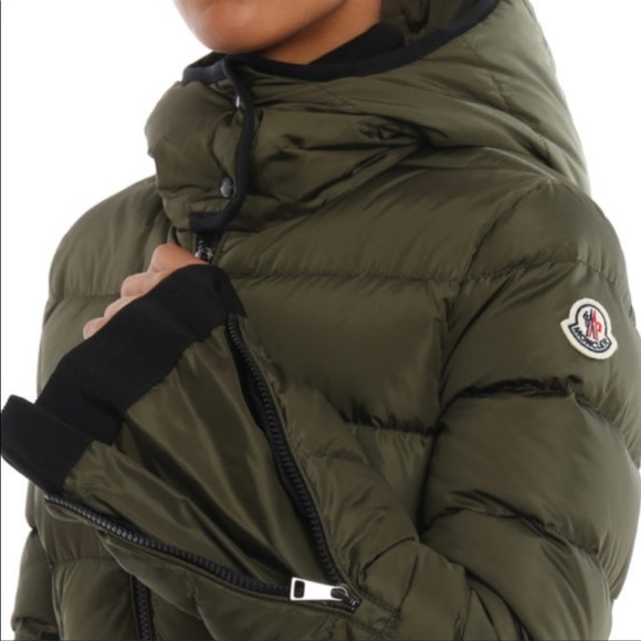 MONCLER Betulong dark green puffer hooded jacket size 00 NWT - Picture 6 of 16